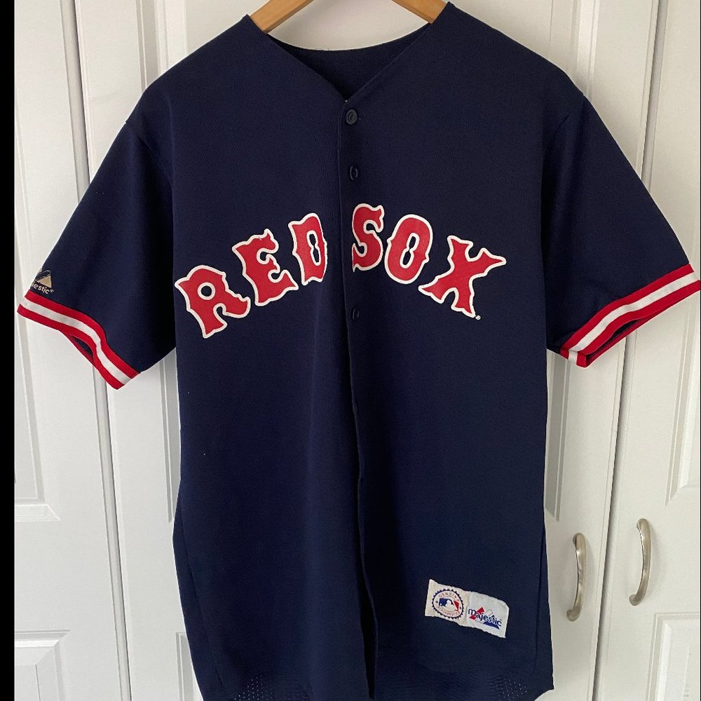 Majestic Damon Red Sox Button-down shirt